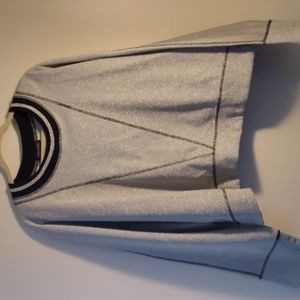 Crop glitter sweatshirt